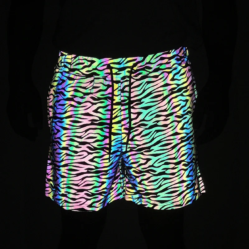 Rainbow Color Reflective Shorts Men Summer Casual Sport Basketball Short Pants Street Elastic Breathable Hip Hop Short Homme
Rainbow Color Reflective Shorts Men Summer Casual Sport Basketball Short Pants Street Elastic Breathable Hip Hop Short Homme