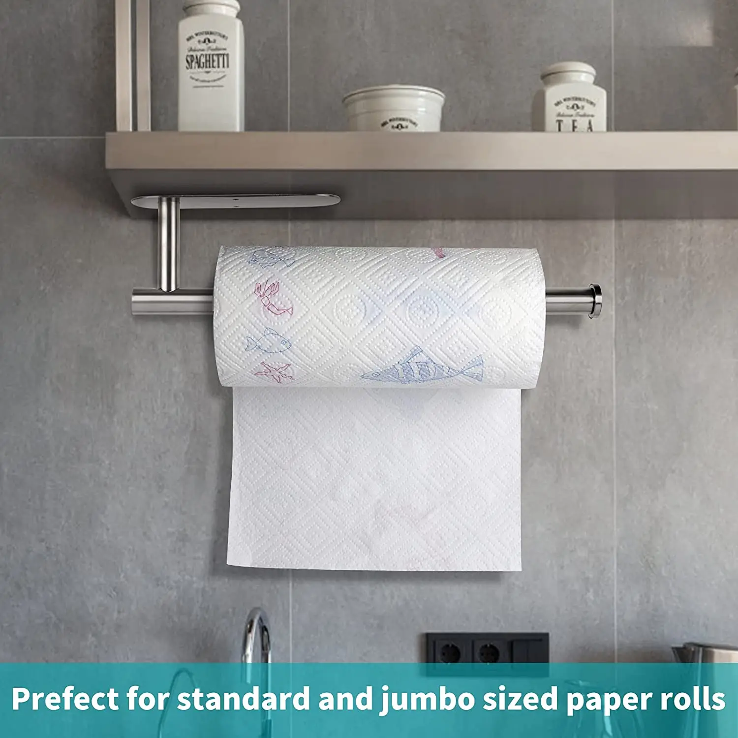 2 Pakc Stainless Steel Paper Towel Holder Under Cabinet, Self Adhesive Wall Mount Paper Towel Holder for Kitchen
2 Pakc Stainless Steel Paper Towel Holder Under Cabinet, Self Adhesive Wall Mount Paper Towel Holder for Kitchen