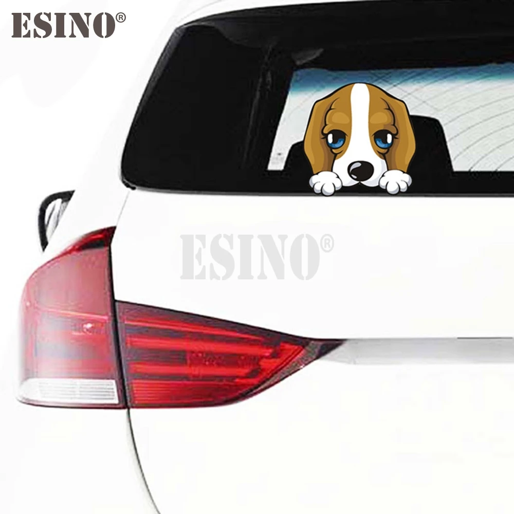 Стайлинг автомобиля, декоративная наклейка, подглядывающая бигля, собака, мультяшная ПВХ клейкая наклейка, водостойкая виниловая наклейка с рисунком кузова автомобиля 
Стайлинг автомобиля, декоративная наклейка, подглядывающая бигля, собака, мультяшная ПВХ клейкая наклейка, водостойкая виниловая наклейка с рисунком кузова автомобиля