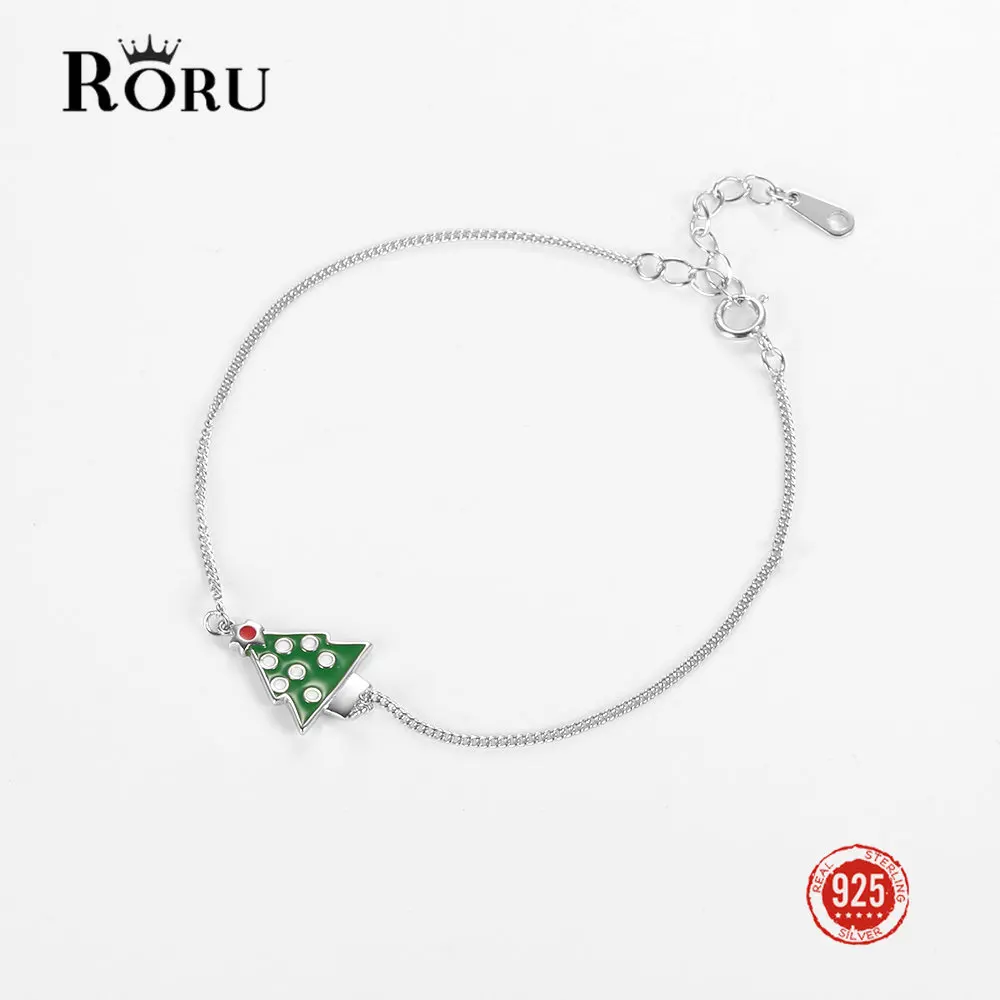 925 Sterling Silver Christmas Tree Simple Design Charm Bracelet for Women Girl Korean Sweet Cute Jewelry Xmas Gift
925 Sterling Silver Christmas Tree Simple Design Charm Bracelet for Women Girl Korean Sweet Cute Jewelry Xmas Gift