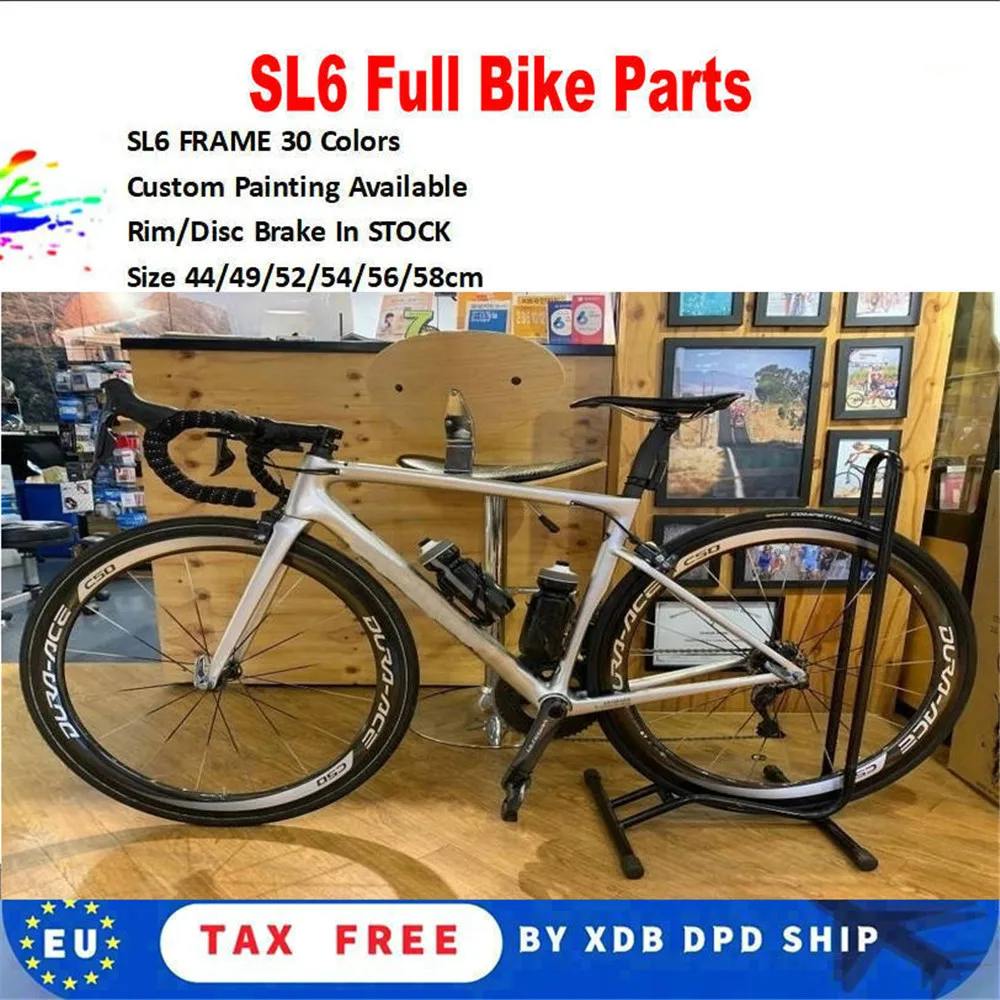 T1000 Sl6 Road Complete Bike Sliver Glossy Rim Brake Carbon Bicycle with R7010 R8110 groupset Ace 50mm Carbon Wheelset
T1000 Sl6 Road Complete Bike Sliver Glossy Rim Brake Carbon Bicycle with R7010 R8110 groupset Ace 50mm Carbon Wheelset