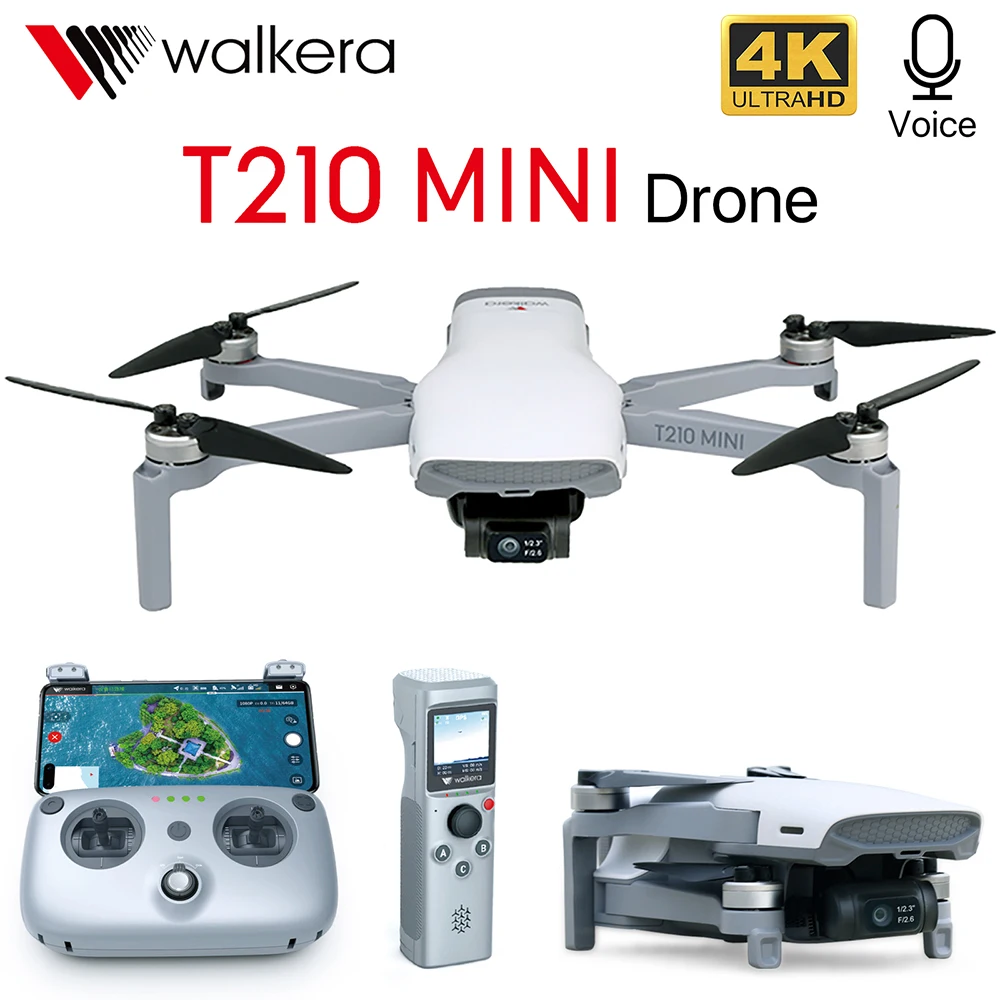 Walkera T210 MINI 4k Drone with Camera for Adults GPS Foldable Quadcopter Video FPV Drones with Long Flight Time Voice Control
Walkera T210 MINI 4k Drone with Camera for Adults GPS Foldable Quadcopter Video FPV Drones with Long Flight Time Voice Control
