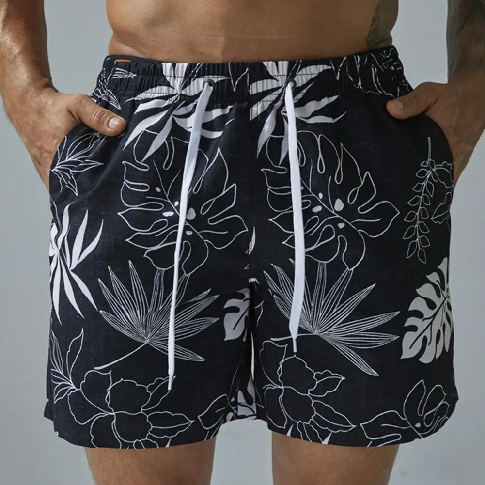 Polyester Casual Mid Length Swimming Trunks Green Leaf Men Shorts Elastic Waist for Football Training
Polyester Casual Mid Length Swimming Trunks Green Leaf Men Shorts Elastic Waist for Football Training