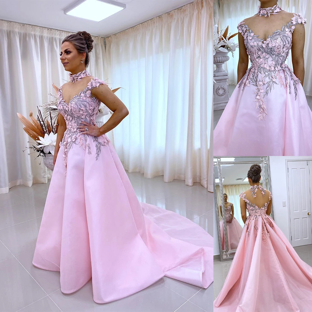 Simple Pink Satin Mermaid Wedding Dresses Short Sleeve Applique Bridal Gowns Custom Made Plus Size Sweep Floor Formal Dress
Simple Pink Satin Mermaid Wedding Dresses Short Sleeve Applique Bridal Gowns Custom Made Plus Size Sweep Floor Formal Dress