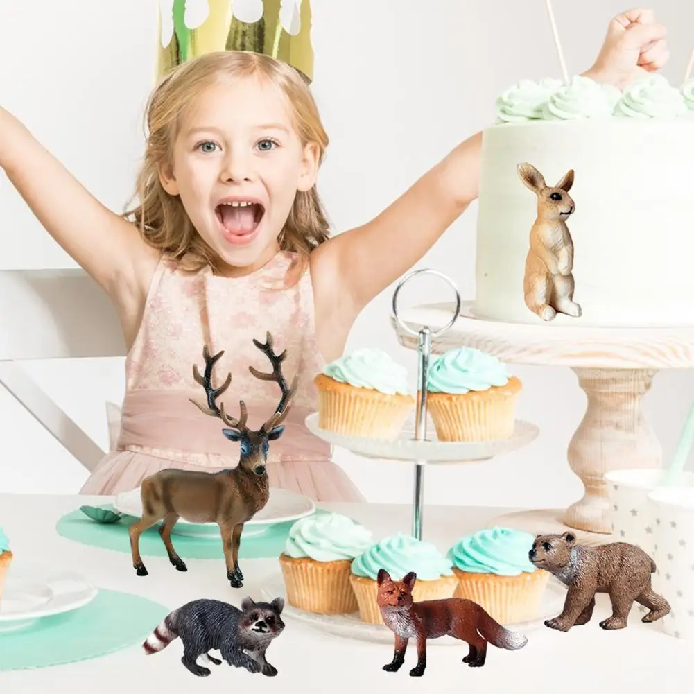 Forest Models Realistic Forest Figurines Elk Fox Deer Squirrel Educational Toy for Children Cake Decoration Miniature for Wild
Forest Models Realistic Forest Figurines Elk Fox Deer Squirrel Educational Toy for Children Cake Decoration Miniature for Wild