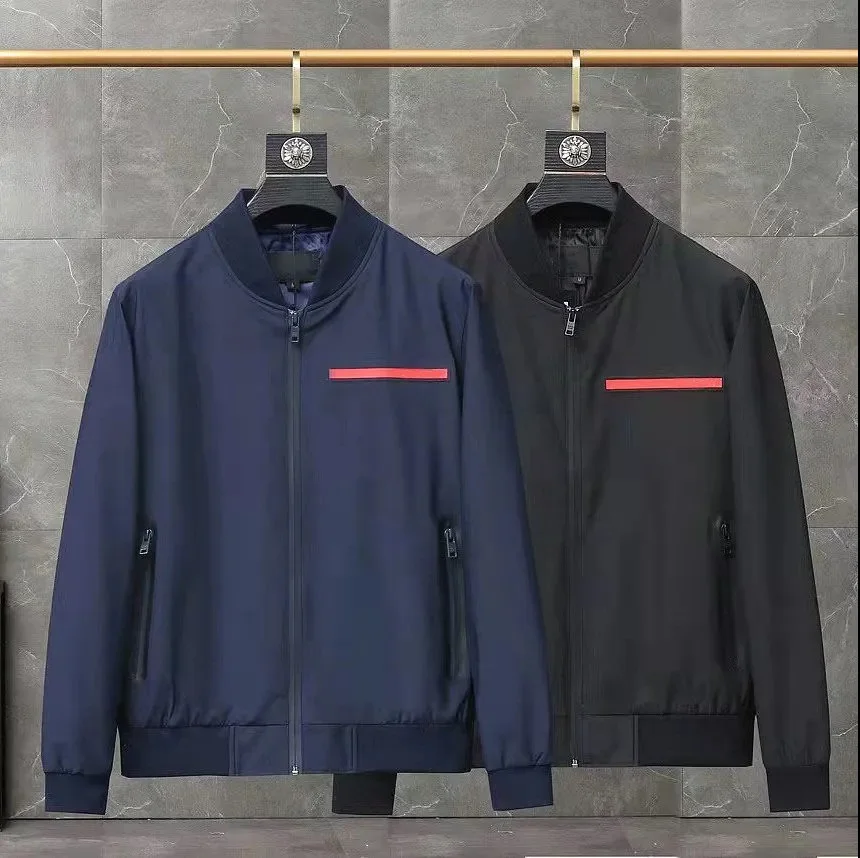 Luxury High-end Men's jacket P family letter spring and summer thin baseball collar jacket men
Luxury High-end Men's jacket P family letter spring and summer thin baseball collar jacket men