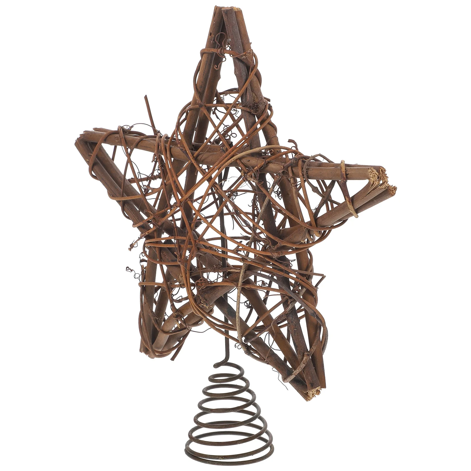 Christmas Rattan Star Treetop with Spring Support Xmas Tree Topper Decoration Simulated wreath for home decor
Christmas Rattan Star Treetop with Spring Support Xmas Tree Topper Decoration Simulated wreath for home decor
