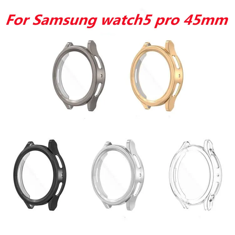 Чехол для Samsung watch 5 pro, 45 мм, с покрытием из ТПУ, универсальный бампер, Защитная пленка для часов 5, 45 мм, защитные аксессуары для часов
Чехол для Samsung watch 5 pro, 45 мм, с покрытием из ТПУ, универсальный бампер, Защитная пленка для часов 5, 45 мм, защитные аксессуары для часов