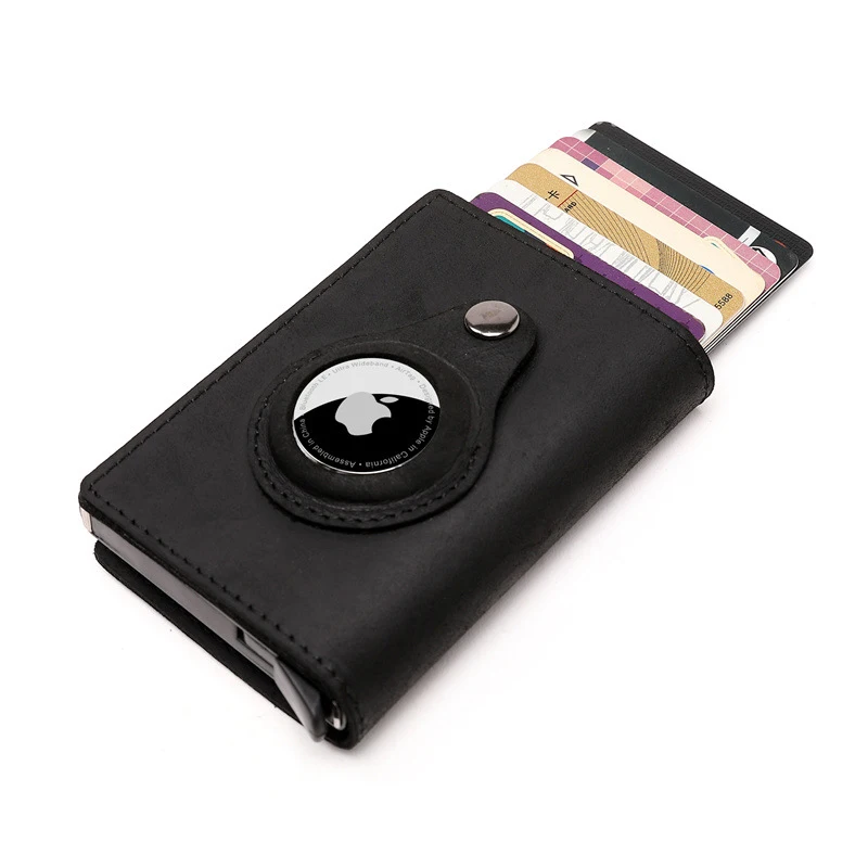 New Airtag Wallet Genuine Leather Bank Card Holder With Apple Airtags Tracker Case Anti-lost Protection Airtag Wallet Cover
New Airtag Wallet Genuine Leather Bank Card Holder With Apple Airtags Tracker Case Anti-lost Protection Airtag Wallet Cover