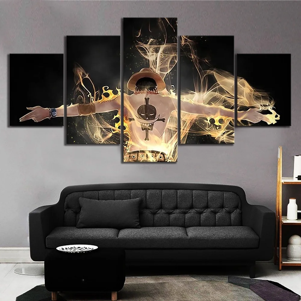Hd Printed Modular Poster Wall Art 5 Pieces ONE PIECE Portgas D.Ace Home Decoration Canvas Painting Modern Picture For Boy Room
Hd Printed Modular Poster Wall Art 5 Pieces ONE PIECE Portgas D.Ace Home Decoration Canvas Painting Modern Picture For Boy Room