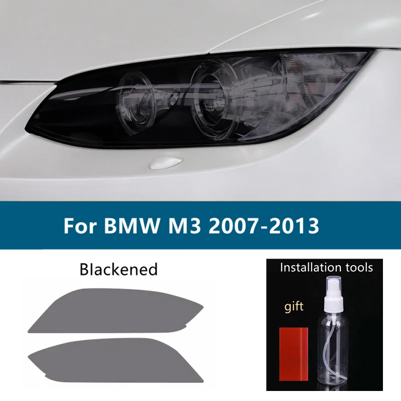 Car Headlight Tint Smoked Black Protective Film Front Light Transparent TPU Sticker For BMW M3 E90 E92 E93 2007-2013 Accessories
Car Headlight Tint Smoked Black Protective Film Front Light Transparent TPU Sticker For BMW M3 E90 E92 E93 2007-2013 Accessories
