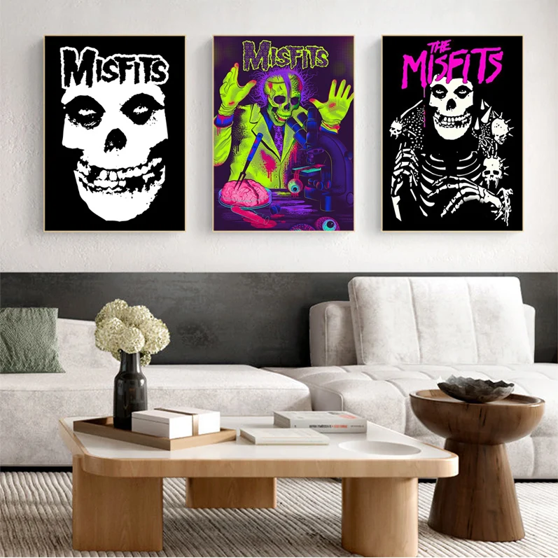 Misfits Hot Horror Punk Rock Music Self-adhesive Art Poster Decoracion Painting Wall Art White Kraft Paper Aesthetic Art
Misfits Hot Horror Punk Rock Music Self-adhesive Art Poster Decoracion Painting Wall Art White Kraft Paper Aesthetic Art