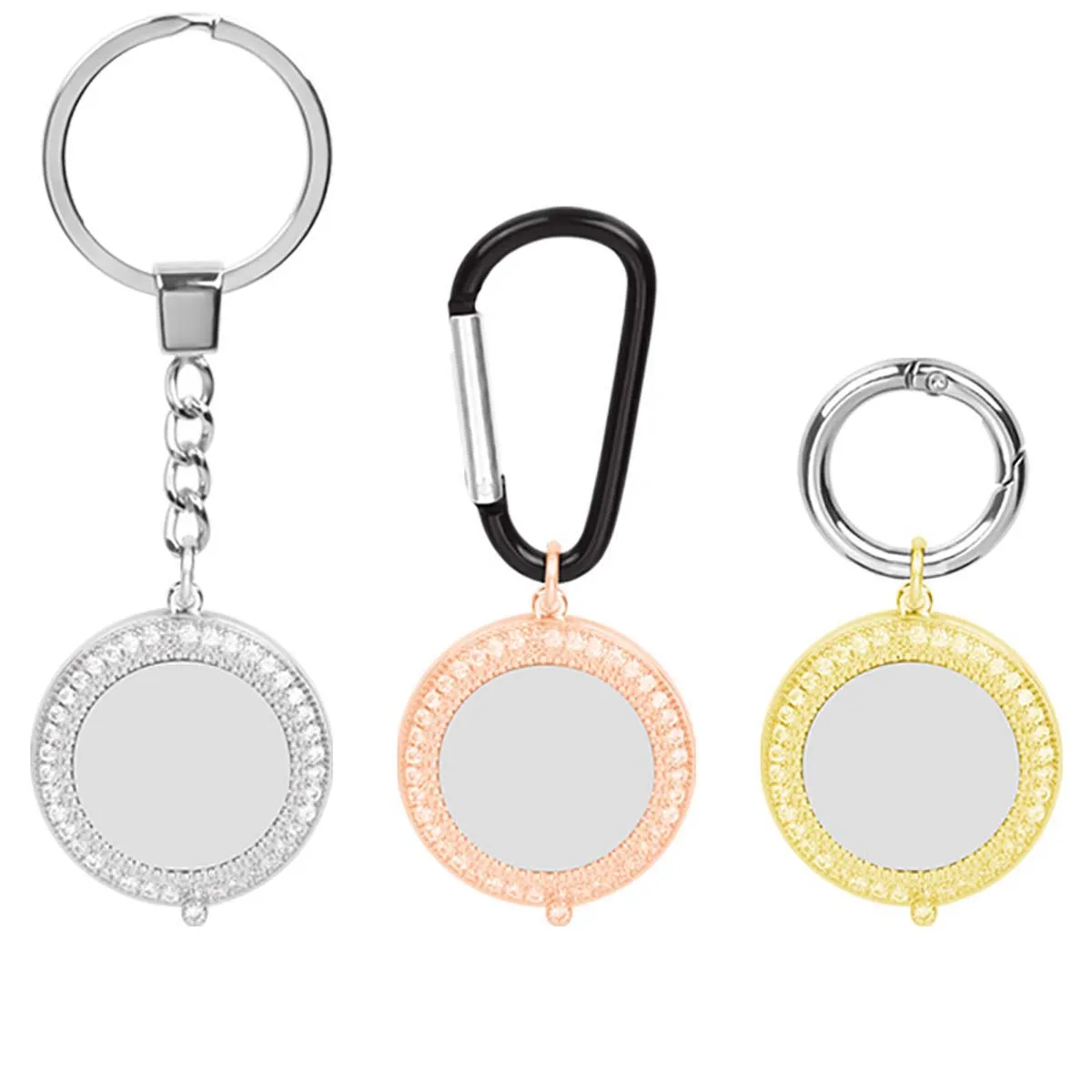2Pcs Silver/Golden/Rose Gold Diamond-set Metal Tracker Protective Cover Keychain Copper Locator Tracker Anti-loss Device Pendant
2Pcs Silver/Golden/Rose Gold Diamond-set Metal Tracker Protective Cover Keychain Copper Locator Tracker Anti-loss Device Pendant