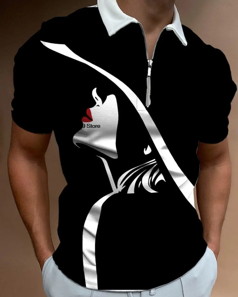 Summer Men Polo Shirts Casual Short Sleeve Mens Shirts Collar Zipper Polo Shirt Abstract Style Printing Daily Travel Loose Wear
Summer Men Polo Shirts Casual Short Sleeve Mens Shirts Collar Zipper Polo Shirt Abstract Style Printing Daily Travel Loose Wear