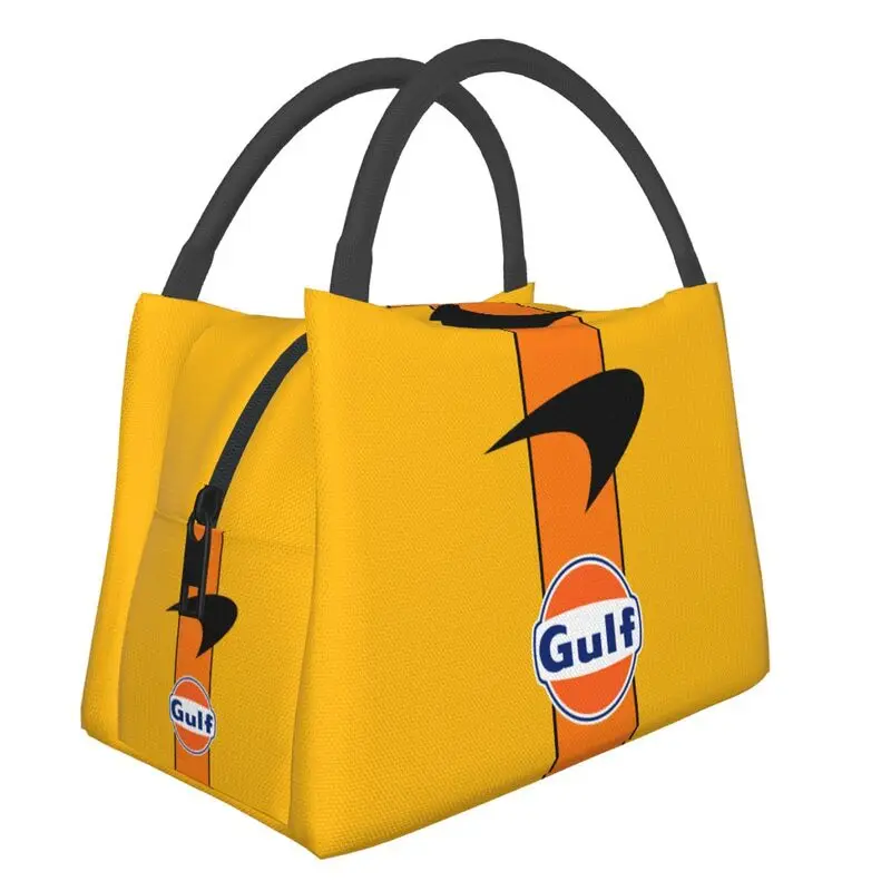 Personalized Gulf Racing Logo Insulated Lunch Tote Bag for Women Resuable Cooler Thermal Bento Box Outdoor Camping Travel
Personalized Gulf Racing Logo Insulated Lunch Tote Bag for Women Resuable Cooler Thermal Bento Box Outdoor Camping Travel