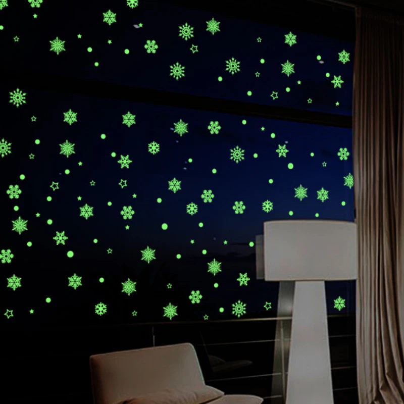 Snowflake Christmas Glow Sticker Wall Sticker Living Room Bedroom Children's Room Background Decoration Fluorescent Wall Sticker
Snowflake Christmas Glow Sticker Wall Sticker Living Room Bedroom Children's Room Background Decoration Fluorescent Wall Sticker