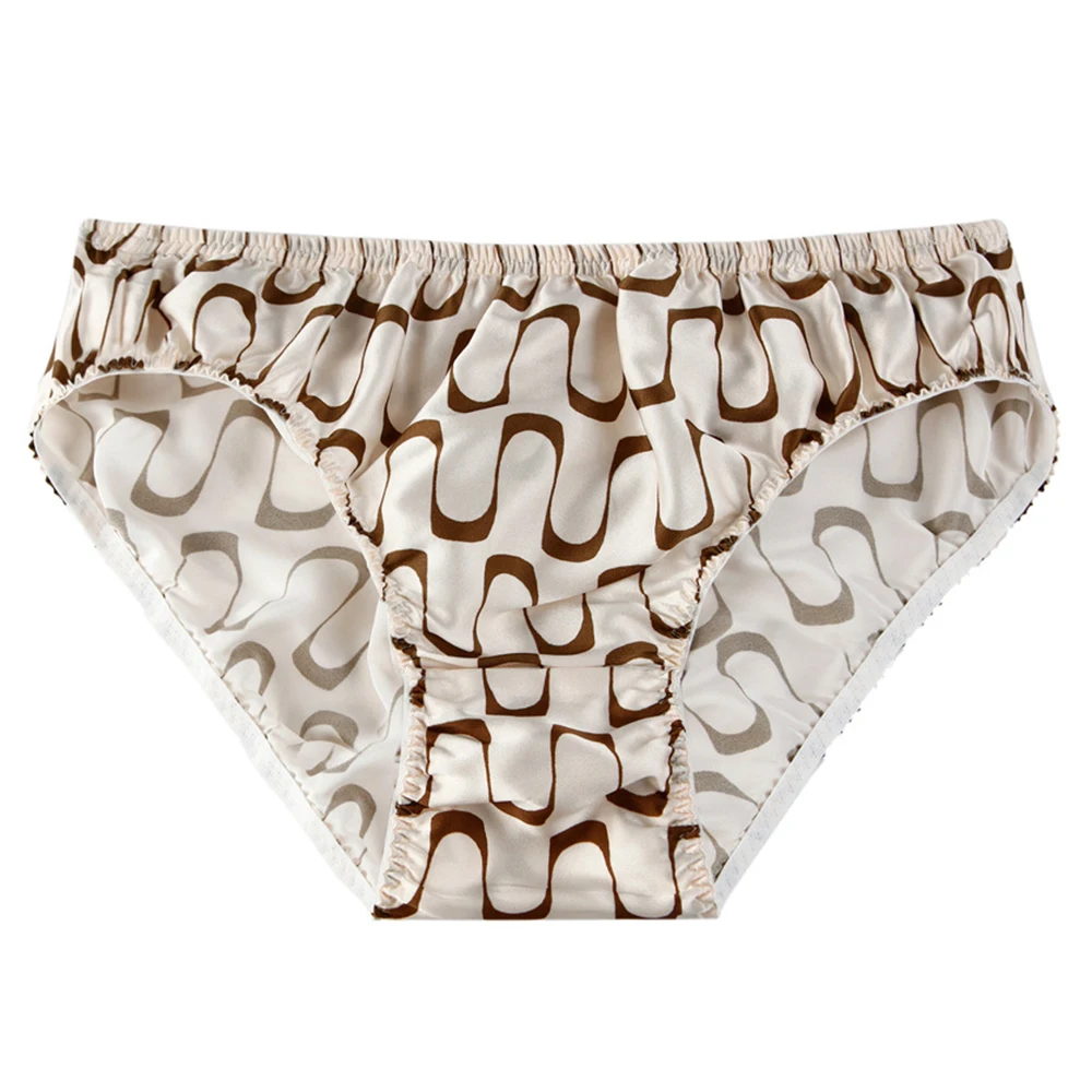 Brand Men 100% Silk Printed Lingerie Soft Panties Breathable Briefs Low-Waisted Ruffle Thongs Fashionable Underpants
Brand Men 100% Silk Printed Lingerie Soft Panties Breathable Briefs Low-Waisted Ruffle Thongs Fashionable Underpants