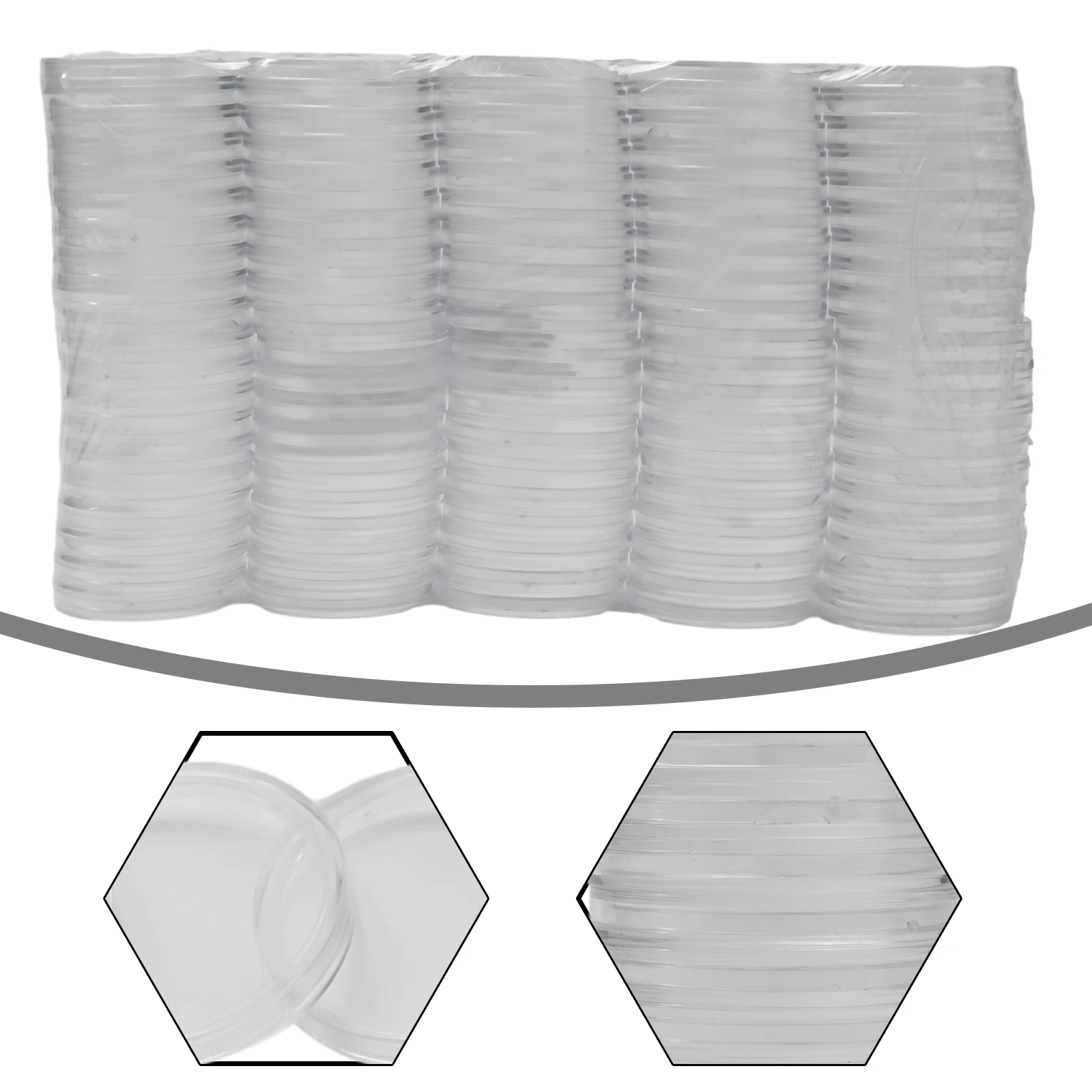 100PCS Plastic Clear Coin Capsules Storage Boxes Round Coin Capsules Collection Holder Coin Containers For Diameter 39mm
100PCS Plastic Clear Coin Capsules Storage Boxes Round Coin Capsules Collection Holder Coin Containers For Diameter 39mm