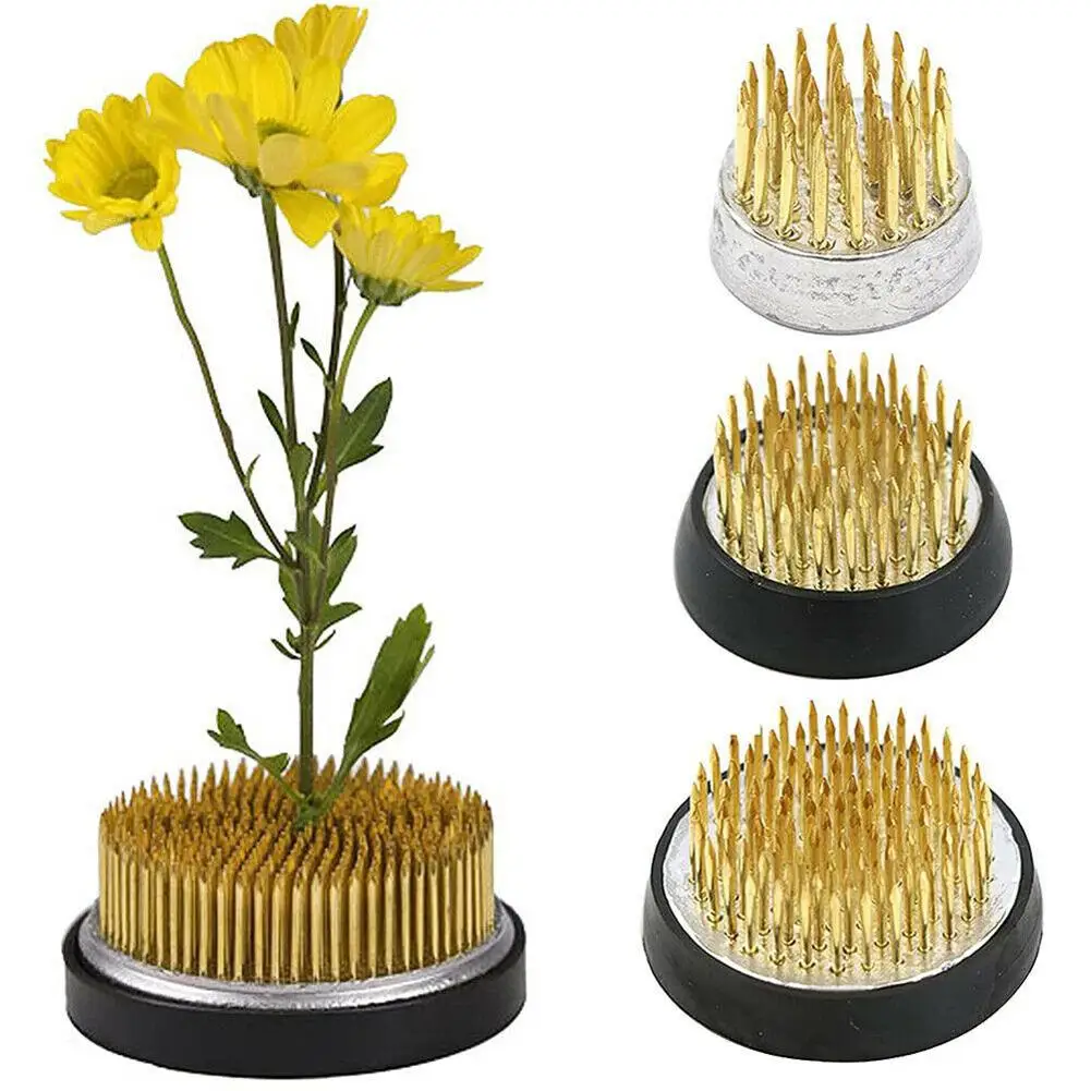 Round Flower Base Holder Spiky Frog Fixed Tool Floral Arrange For Ikebana Kenzan With Rubber Gasket 23/34/40/46mm
Round Flower Base Holder Spiky Frog Fixed Tool Floral Arrange For Ikebana Kenzan With Rubber Gasket 23/34/40/46mm