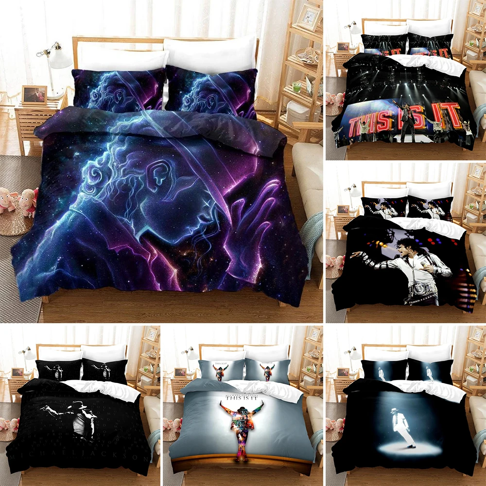 Fashion Design Bedding Set Michael Jackson Theme Quilt Cover 2/3pcs 200x200 Full Queen Size Teens Bedclothes Bed Linen(NO Sheet)
Fashion Design Bedding Set Michael Jackson Theme Quilt Cover 2/3pcs 200x200 Full Queen Size Teens Bedclothes Bed Linen(NO Sheet)