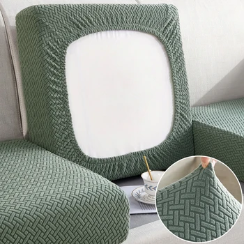 Thick Jacquard Sofa Seat Cushion Cover Funiture Protector Couch Covers for Sofas Anti-dust Removable Seat Slipcover Kids Pets