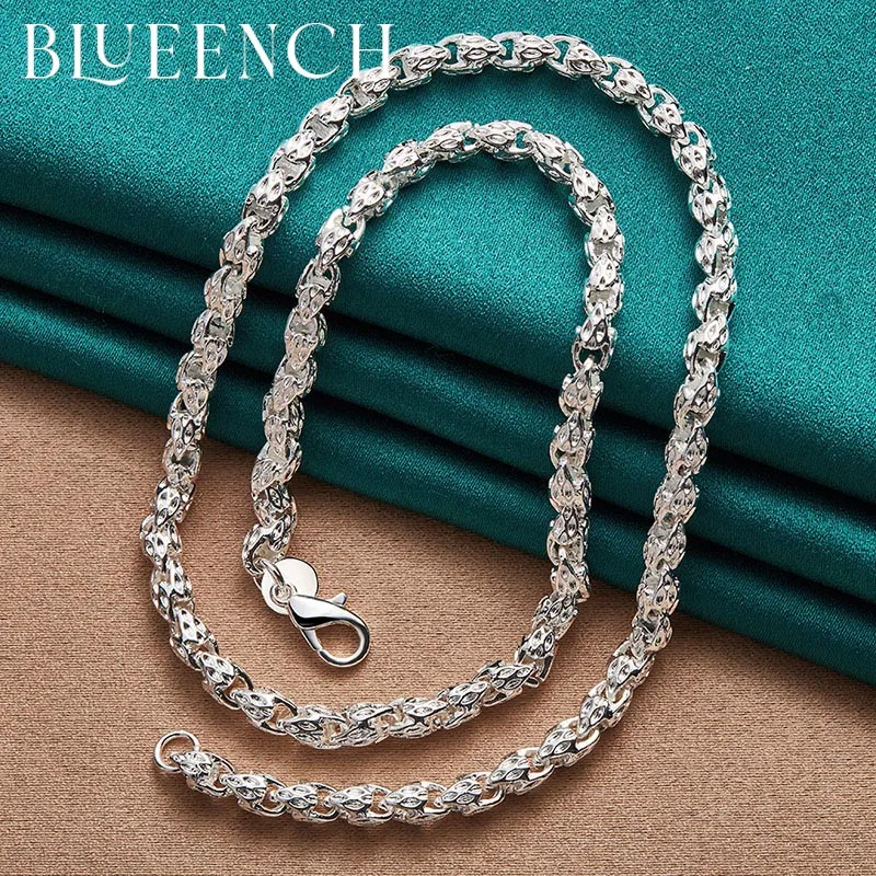 Blueench 925 Sterling Silver Twist Chain Thick Chain Necklace For Men Women Party Wedding Glamour Fashion Jewelry
Blueench 925 Sterling Silver Twist Chain Thick Chain Necklace For Men Women Party Wedding Glamour Fashion Jewelry