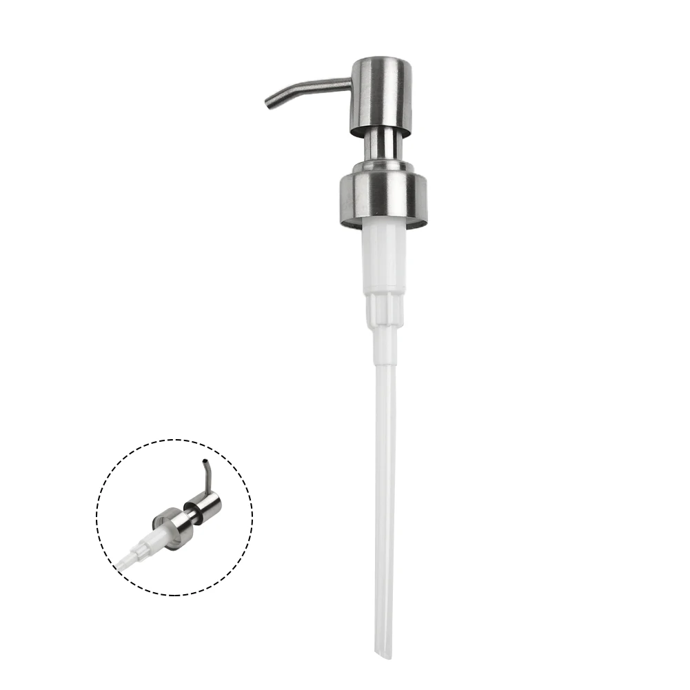 Stainless Steel Pump Head 1/2 Pcs Accessories Bathroom Brushed Dispenser Head Nozzles Kitchen Liquid Lotion Durable
Stainless Steel Pump Head 1/2 Pcs Accessories Bathroom Brushed Dispenser Head Nozzles Kitchen Liquid Lotion Durable