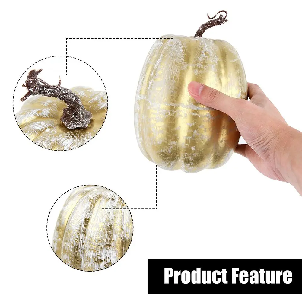 7Pcs Artificial Pumpkin Gold Brush White Shiny Simulation Foam Pumpkins Set Autumn Decoration For Thanksgiving Halloween
7Pcs Artificial Pumpkin Gold Brush White Shiny Simulation Foam Pumpkins Set Autumn Decoration For Thanksgiving Halloween