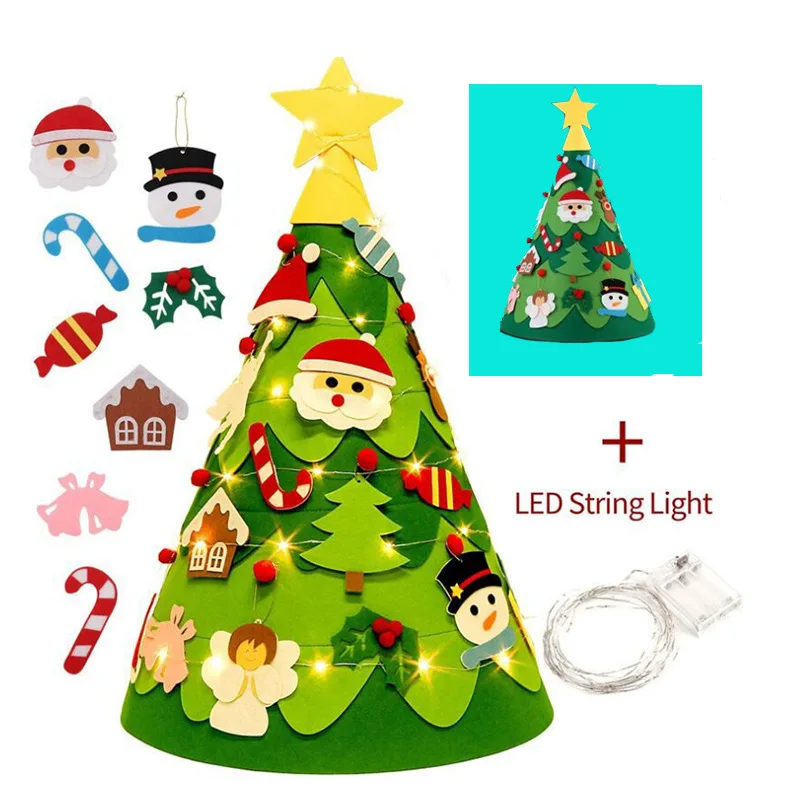 Christmas Tree Children's Puzzles Can Be Diy Felt 3D Three Dimensional Christmas Decoration Supplies Happy Atmosphere Props
Christmas Tree Children's Puzzles Can Be Diy Felt 3D Three Dimensional Christmas Decoration Supplies Happy Atmosphere Props