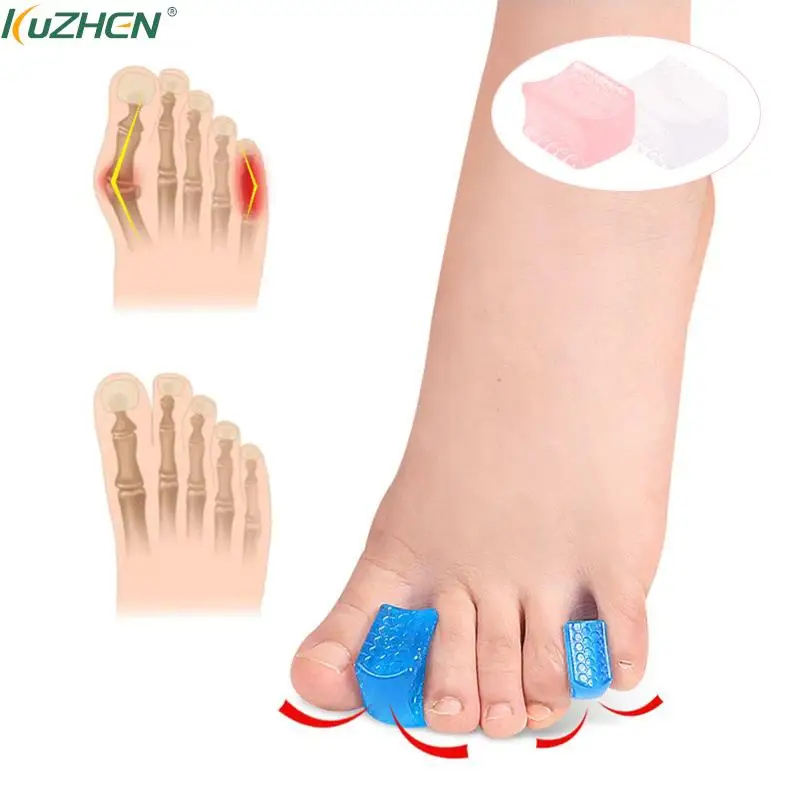 2pcs Silicone Gel Toe Separator For Bunion Corrective Hallux Valgus Thumb Overlapping Repair Bone Orthotic Straightener 2 Sizes
2pcs Silicone Gel Toe Separator For Bunion Corrective Hallux Valgus Thumb Overlapping Repair Bone Orthotic Straightener 2 Sizes
