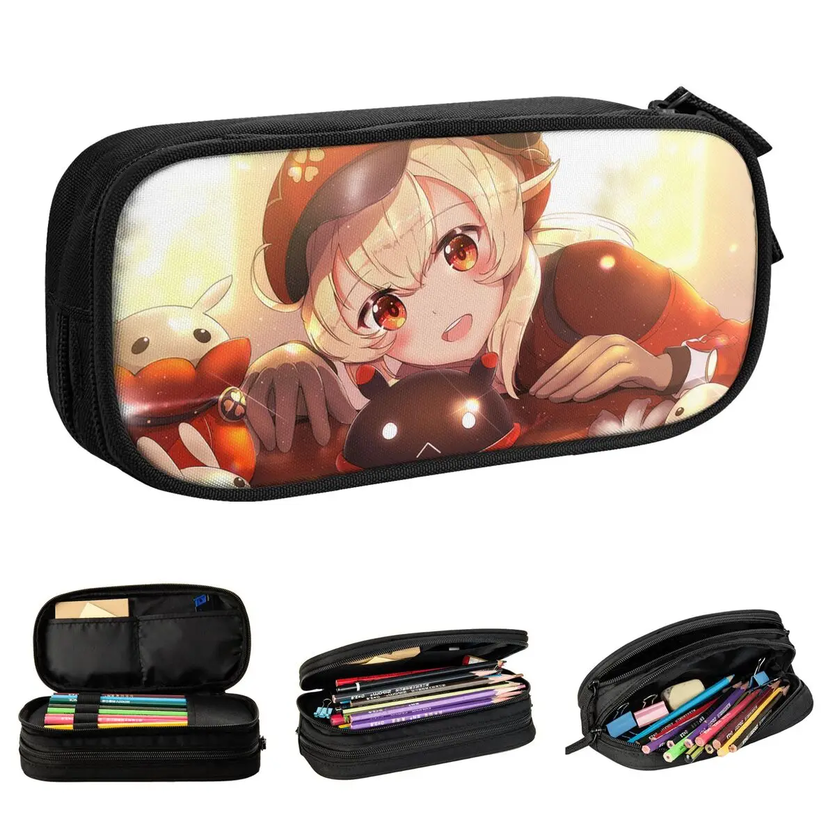 Cute Kawaii Klee Pencil Cases Fun Genshin Impact Pen Holder Bag Girl Boy Big Capacity School Supplies Zipper Pencil Box
Cute Kawaii Klee Pencil Cases Fun Genshin Impact Pen Holder Bag Girl Boy Big Capacity School Supplies Zipper Pencil Box