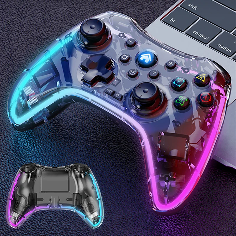 Cool Wireless Gamepad Game Controller Joystick For Switch PS3 PS4 PC Transparent Gamepad for NS Switch Controller Chrismas Gifts
Cool Wireless Gamepad Game Controller Joystick For Switch PS3 PS4 PC Transparent Gamepad for NS Switch Controller Chrismas Gifts