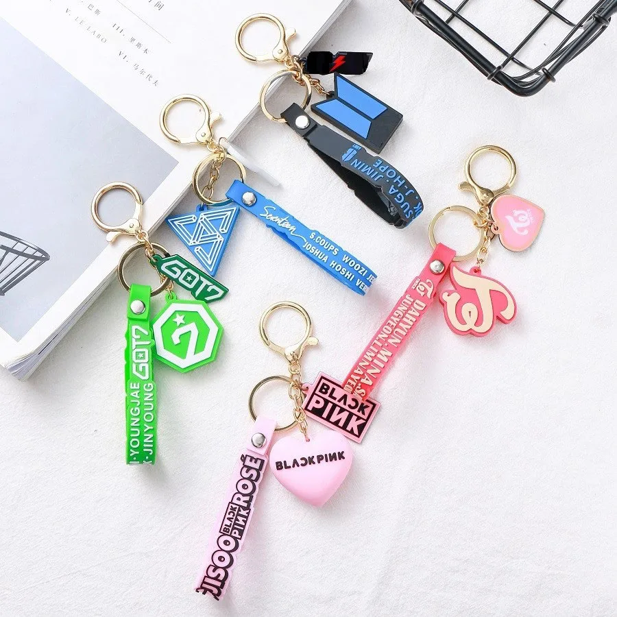 Korean Version Keychain Trend Three-dimensional Soft Plastic Key Chain Fashion Charm Seventeen Heart-shaped Wild Keyring Gift
Korean Version Keychain Trend Three-dimensional Soft Plastic Key Chain Fashion Charm Seventeen Heart-shaped Wild Keyring Gift