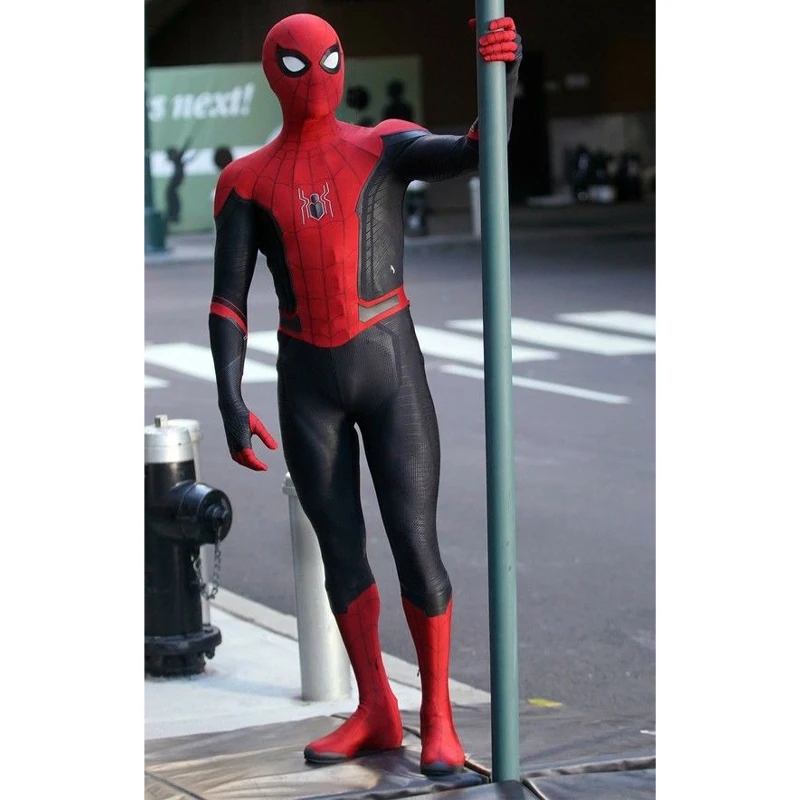 

Костюм для косплея Майлс моралес из фильма «далеко от дома», костюм Питера Паркера, зентая, Человека-паука, комбинезон, костюм для карнавала ...