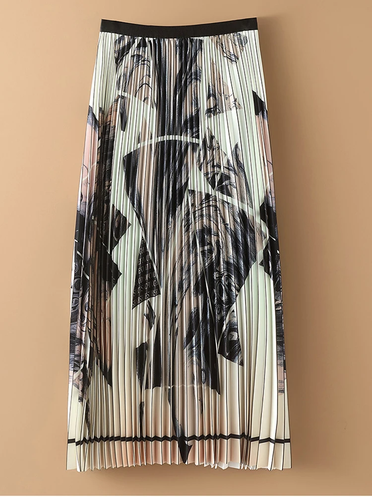 Spring Summer Korean Fashion Ink Painting Midi Long Pleated Skirt Women High Waist A Line Skirt Female
Spring Summer Korean Fashion Ink Painting Midi Long Pleated Skirt Women High Waist A Line Skirt Female