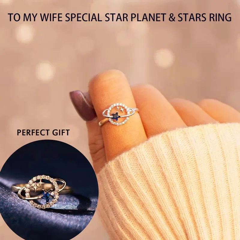 Luxury Gold Zircon Crystal Planet Ring for Women, INS Style, Open Ring, Elegant and Vintage Jewelry, Fashion Gift, 2022 New
Luxury Gold Zircon Crystal Planet Ring for Women, INS Style, Open Ring, Elegant and Vintage Jewelry, Fashion Gift, 2022 New