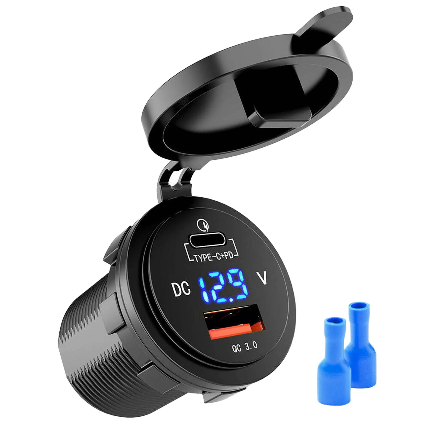18W Quick Charge 3.0 USB Car Charger 48W Type-C PD Fast Charge Socket Outlet Adapter for Car, Boat, RV,
18W Quick Charge 3.0 USB Car Charger 48W Type-C PD Fast Charge Socket Outlet Adapter for Car, Boat, RV,