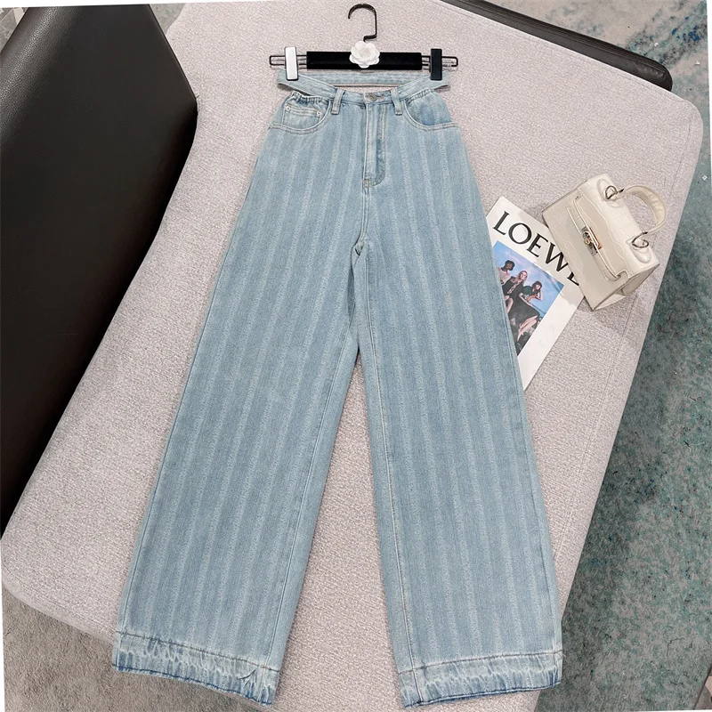 Melonwhale 2022 Autumn New Arrivals Hollow Out High Waist Light Blue Striped Sexy Slim Denim Pants Women Long Jeans GG089
Melonwhale 2022 Autumn New Arrivals Hollow Out High Waist Light Blue Striped Sexy Slim Denim Pants Women Long Jeans GG089