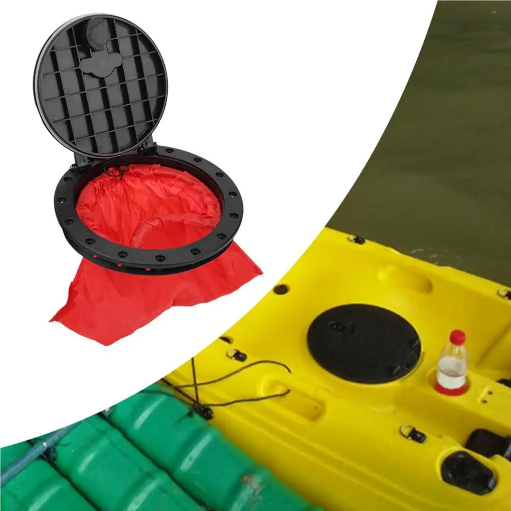 

Kayak Hatch Deck Plate Sealing Lid Fine Workmanship Compact Size Round Circular Waterproof Replaced Part Boat Supplies
