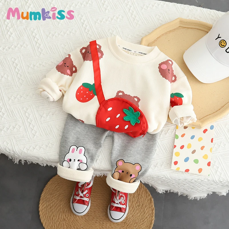 Mumkiss Baby Sets for Spring and Autumn Cartoon Pattern Cotton Bag with Zipper Casual Style 2 Pieces Children Girls Clothes
Mumkiss Baby Sets for Spring and Autumn Cartoon Pattern Cotton Bag with Zipper Casual Style 2 Pieces Children Girls Clothes
