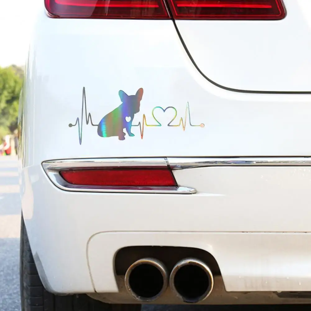 D-996 Car Sticker Ultra-thin Non-fading PVC French Bulldog Heartbeat Car Reflective Laser Bumper Sticker for Car Trunk
D-996 Car Sticker Ultra-thin Non-fading PVC French Bulldog Heartbeat Car Reflective Laser Bumper Sticker for Car Trunk