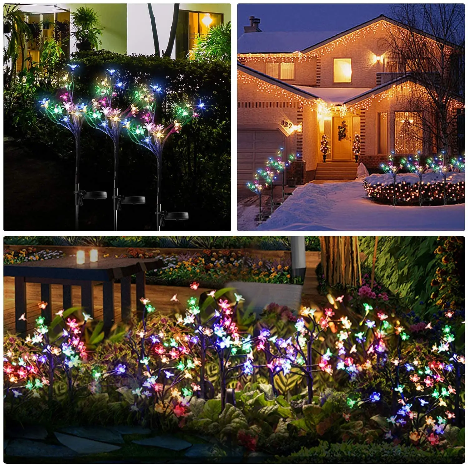 2Pack Beautiful 20 LED Fairy Flower Lights, Solar Lights Outdoor Decorative Solar Garden Lights, Solar Powered Outdoor Lights Mu
2Pack Beautiful 20 LED Fairy Flower Lights, Solar Lights Outdoor Decorative Solar Garden Lights, Solar Powered Outdoor Lights Mu