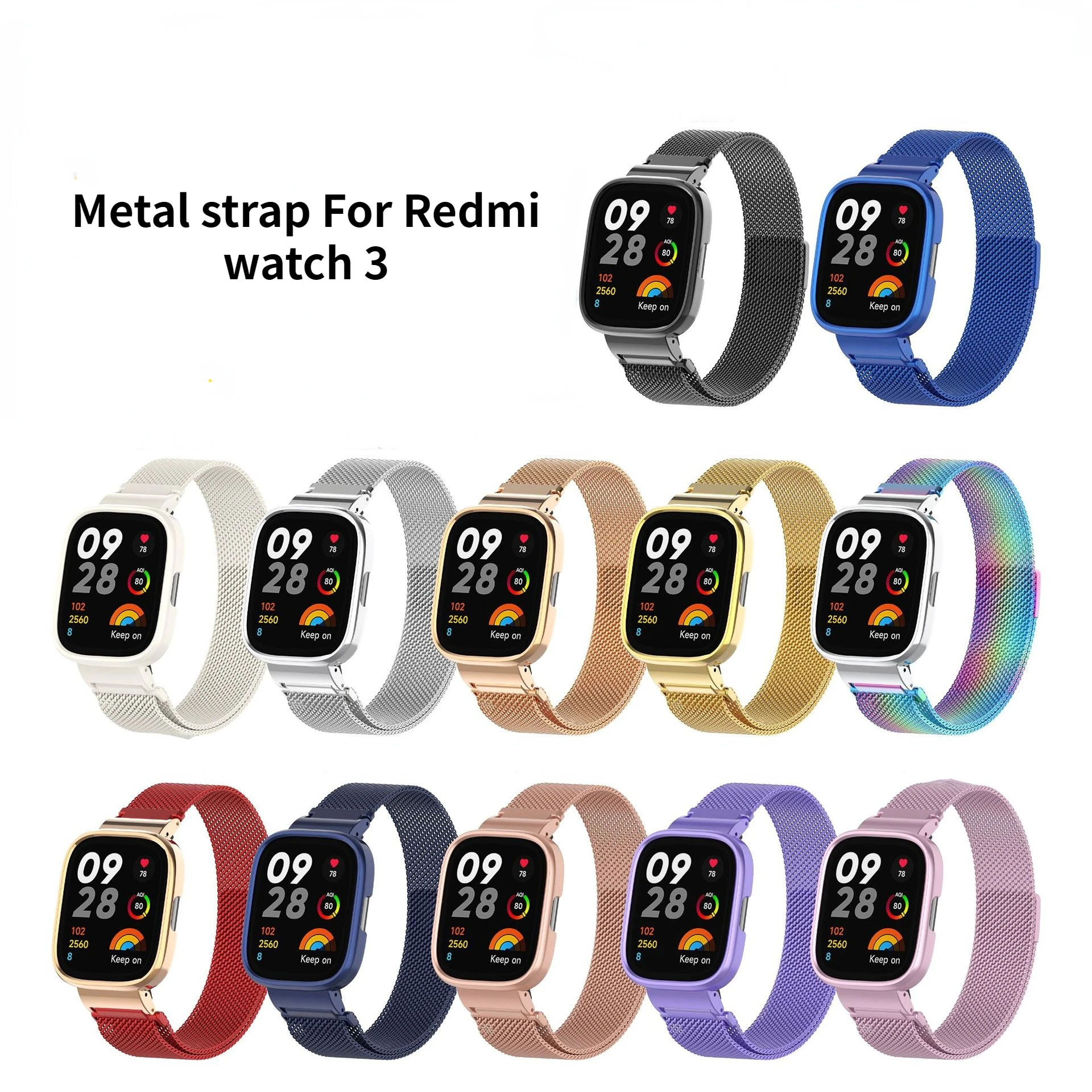Metal Watchband For Redmi Watch 3 Strap with Protector Case Stainless steel Wristband Replacement Correa Bracelet For Men Women
Metal Watchband For Redmi Watch 3 Strap with Protector Case Stainless steel Wristband Replacement Correa Bracelet For Men Women