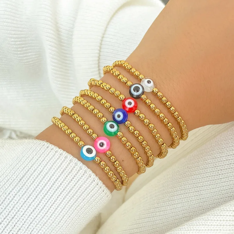 7Pcs/set Vintage Stretch Eyes Hand Bracelet For Women Personality Multilayer Gold Color Beads Stand Charm Bracelet Set
7Pcs/set Vintage Stretch Eyes Hand Bracelet For Women Personality Multilayer Gold Color Beads Stand Charm Bracelet Set