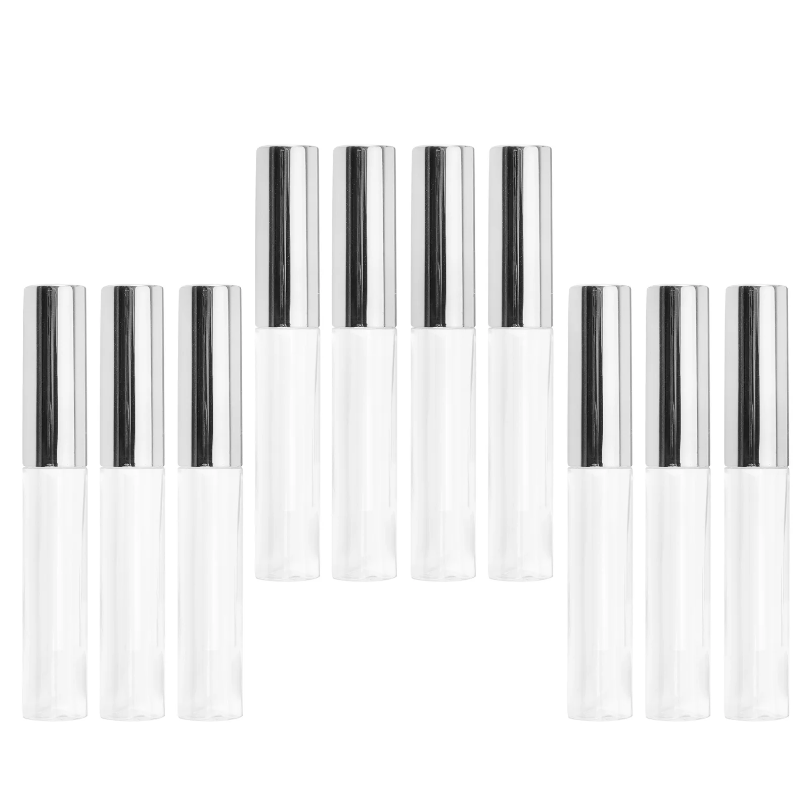 10pcs 10ml Labial Glair Circular Tubes Empty Lip Gloss Tube Plastic Body Lip Bottle for Female (Silver) 
10pcs 10ml Labial Glair Circular Tubes Empty Lip Gloss Tube Plastic Body Lip Bottle for Female (Silver)