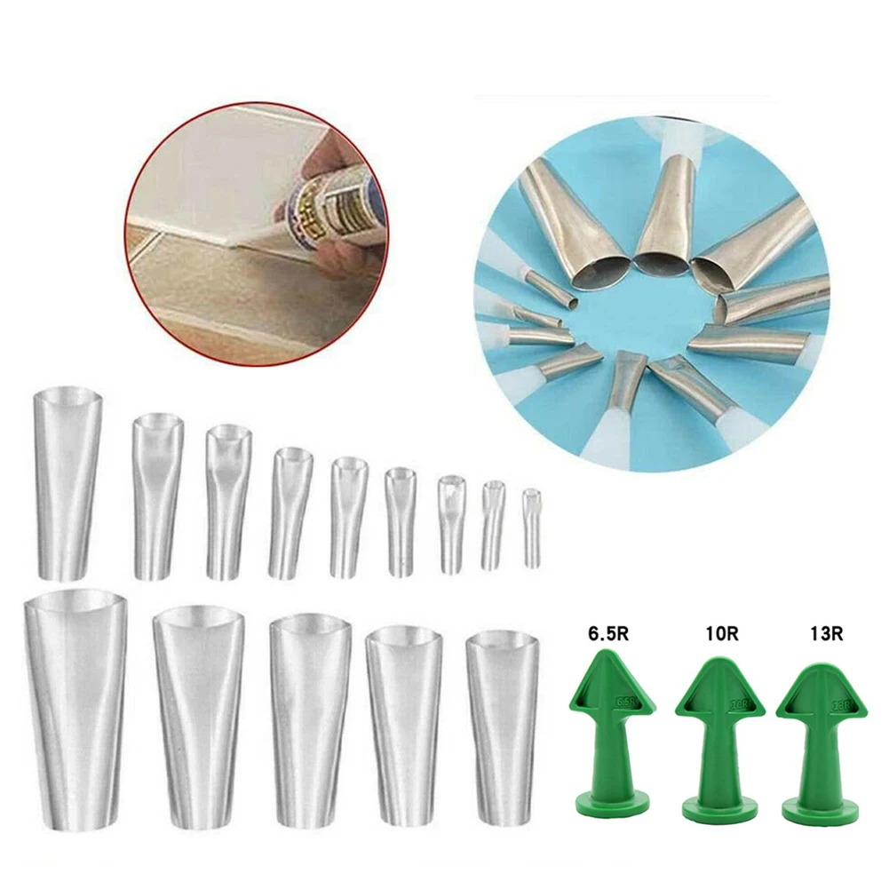 45° Muzzle Sealant Nozzle Caulking Finisher 17 Pcs Applicator Scraper Tools Sealing 6.5R/10R/13R Rust Resistant
45° Muzzle Sealant Nozzle Caulking Finisher 17 Pcs Applicator Scraper Tools Sealing 6.5R/10R/13R Rust Resistant