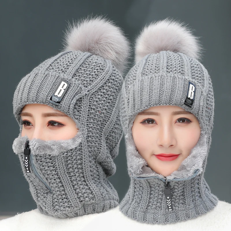 Women Wool Knitted Hat Ski Hat Sets Windproof Winter Outdoor Knit Thick Siamese Scarf Collar Warm Keep Face Warmer Beanies
Women Wool Knitted Hat Ski Hat Sets Windproof Winter Outdoor Knit Thick Siamese Scarf Collar Warm Keep Face Warmer Beanies