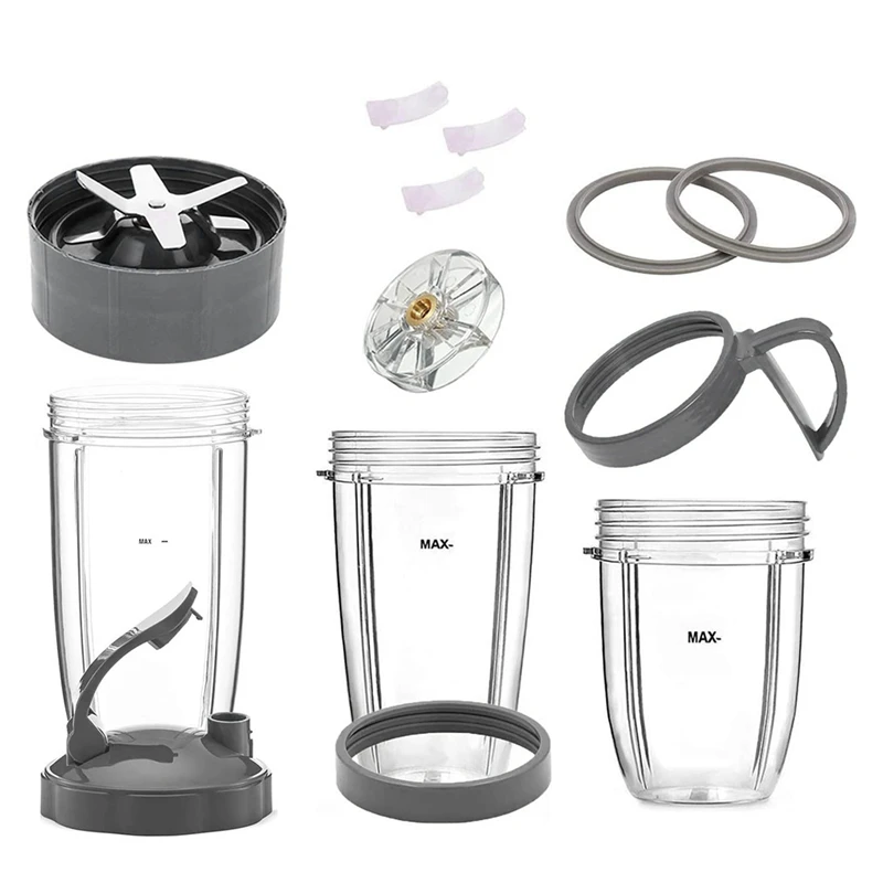 Extractor Blades Replacement Part &Cups& Top Gear & Gaskets & Shock Pad Replacement Set For Nutribullet 600W/900W Series
Extractor Blades Replacement Part &Cups& Top Gear & Gaskets & Shock Pad Replacement Set For Nutribullet 600W/900W Series
