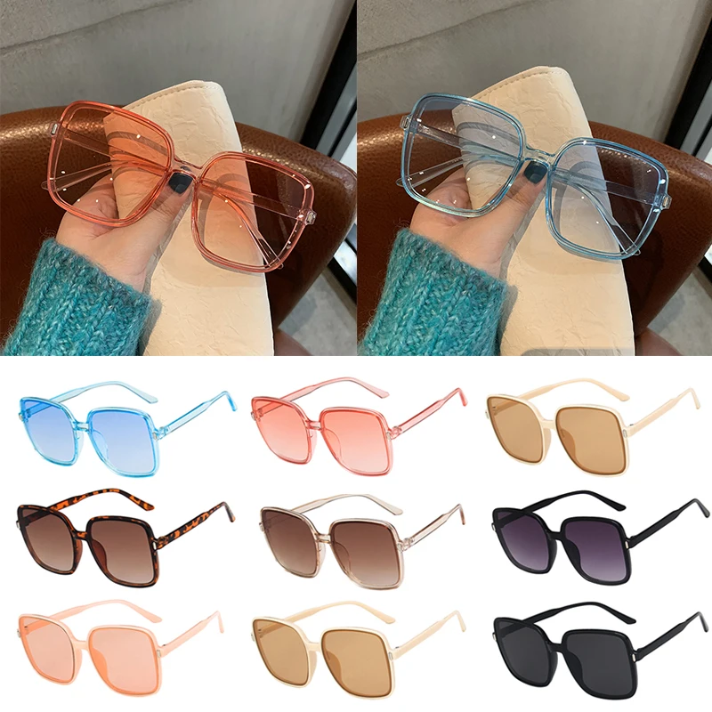 Blue Pink Clear Lens Mirror Eyeglasses Square Sun Glasses Big Frame Female Vintage 2022 Fashoin Retro All-match Sunglasses
Blue Pink Clear Lens Mirror Eyeglasses Square Sun Glasses Big Frame Female Vintage 2022 Fashoin Retro All-match Sunglasses