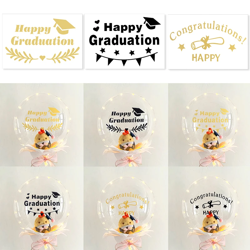 5p Congratulations Graduation Stickers Happy Graduation Balloon Stickers Stars Bachelor Cap Ceremony Party Stationery Decoration
5p Congratulations Graduation Stickers Happy Graduation Balloon Stickers Stars Bachelor Cap Ceremony Party Stationery Decoration